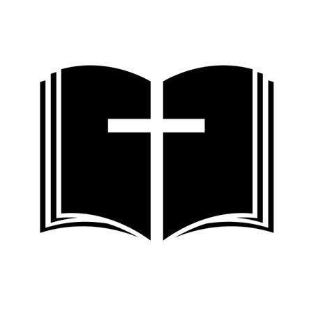 Christian Cross in the Bible, vector art illustration.のイラスト素材