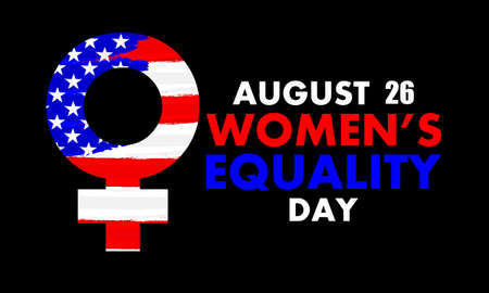 26 August Womens Equality Day in USA, vector art illustration.のイラスト素材