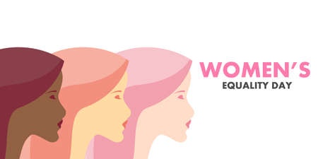 Different women on Womens Equality Day, vector art illustration.のイラスト素材