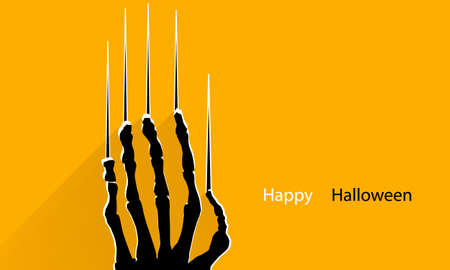 Halloween nail scratches, vector art illustration.のイラスト素材
