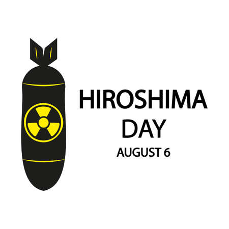 Hiroshima Day World Day for the Prohibition of Nuclear Weapons, vector art illustration.のイラスト素材