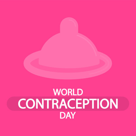Contraception day world condom, vector art illustration.のイラスト素材