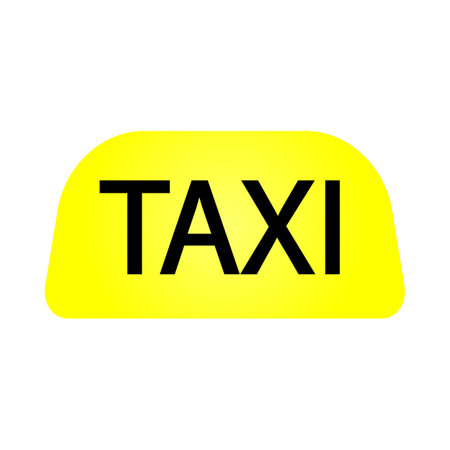 Taxi day checker on the car, vector art illustration.のイラスト素材