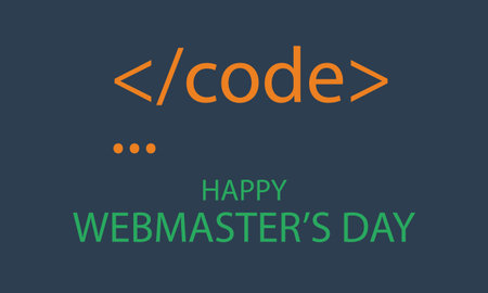 Webmasters day program code, vector art illustration.のイラスト素材