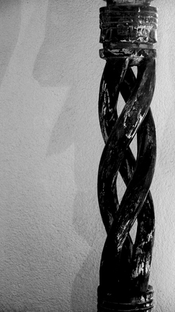 Holz, Sauule, Deko Hintergrund Pflanze Zimmer Wohnungの写真素材