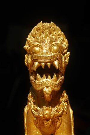 Pottery lion in literatureの写真素材