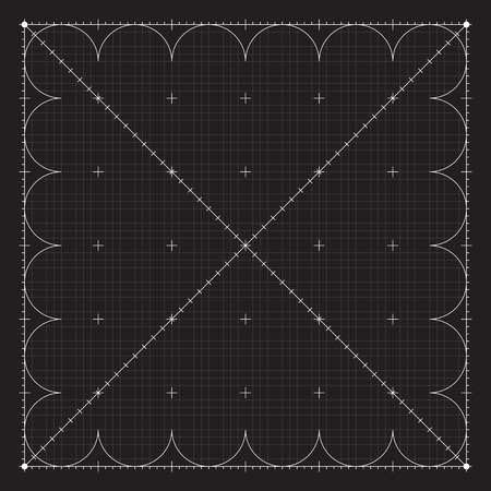 Grid for modern virtual technology fantastic futuristic user interface HUDのイラスト素材