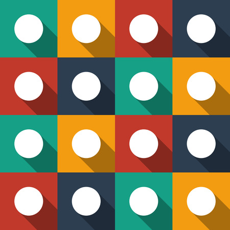 Flat design modern vector illustration background pattern with long shadow effect. For mobile and web applications, sites.のイラスト素材