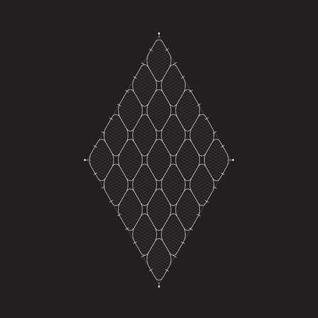 Grid for modern virtual technology futuristic user interface HUDのイラスト素材