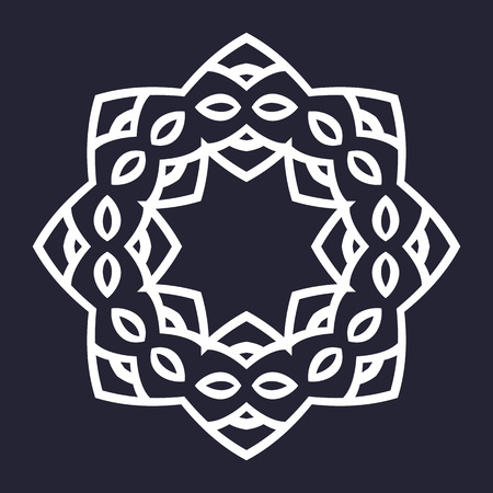 Universal different vintage eastern patterns (tiling). Endless texture can be used for wallpaper, pattern fills, web page background,surface textures. Retro monochrome geometric ornament.のイラスト素材