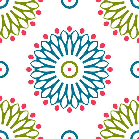 Vintage universal different seamless eastern patterns (tiling). Endless texture can be used for wallpaper, pattern fill, web page background, surface textures clothes. Retro geometric ornament.のイラスト素材