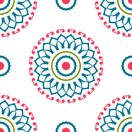 Vintage universal different seamless eastern patterns (tiling). Endless texture can be used for wallpaper, pattern fill, web page background, surface textures clothes. Retro geometric ornament.のイラスト素材