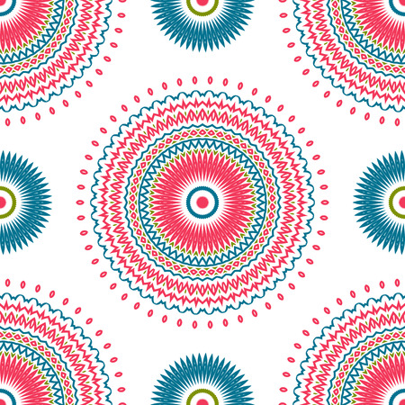 Vintage universal different seamless eastern patterns (tiling). Endless texture can be used for wallpaper, pattern fill, web page background, surface textures clothes. Retro geometric ornament.のイラスト素材