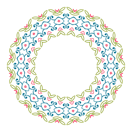 Vintage universal different eastern patterns (tiling). Endless texture can be used for wallpaper, pattern fills, web page background, surface textures clothes. Retro geometric ornament.のイラスト素材