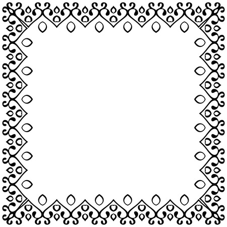 Decorative vintage frame. Border pattern vectorのイラスト素材