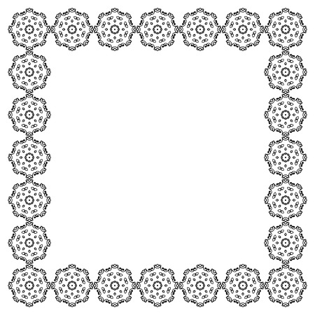 Decorative vintage frame. Border pattern vectorのイラスト素材