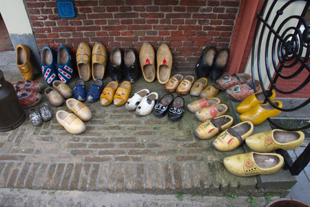 Picture of dutch clogs various size and color