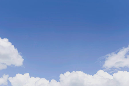 The sky is blue with clouds