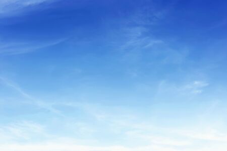 The sky is blue with clouds, beautiful by nature.の写真素材