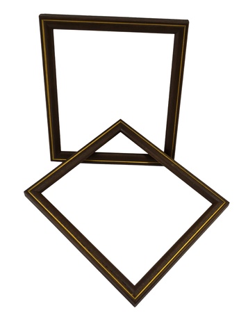 Isolated Photo of Wooden Frames.の写真素材