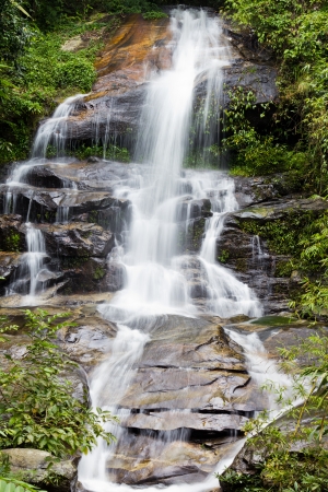 Monthatarn Waterfall on Doi-Su-Thep in Chiangmai, Thailand の写真素材