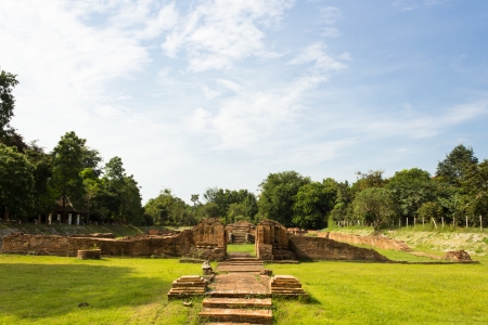 Ancient Ruins at Wiang Kum Kam in Chiangmai Thailand.の写真素材