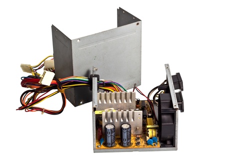 Inside of Computer's Power Supplyの写真素材