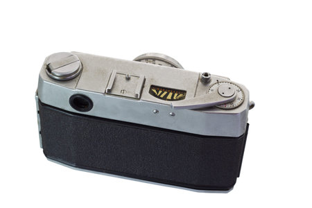 Old-fashioned Camera isolated on white background and clipping path