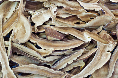 Piles of Dried Shiitake Mushroom , background