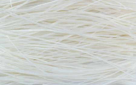 Food background concept, Thin rice noodles before being boiled and cookedの写真素材