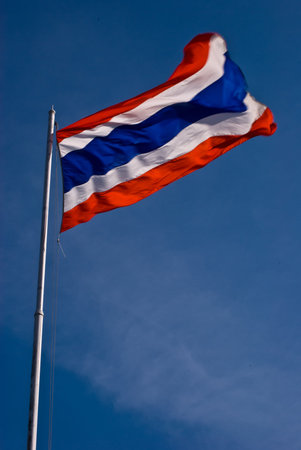 The flag of Thailandの写真素材