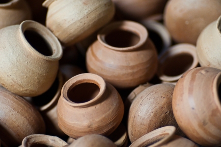 Thai pottery - close upの写真素材