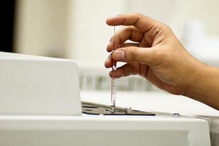 Gas chromatograph injectionの写真素材