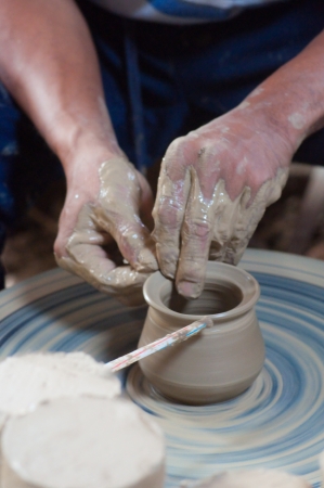 Pottery makingの写真素材