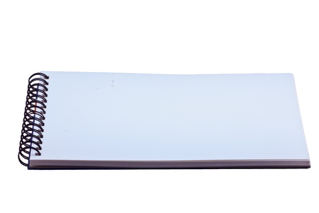 A sketchbook on white backgroundの写真素材