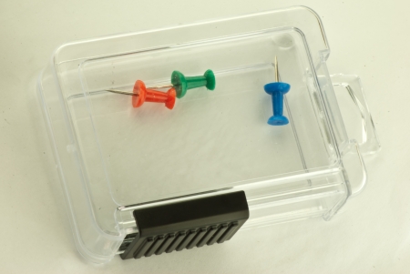 The last three pins in thier boxの写真素材