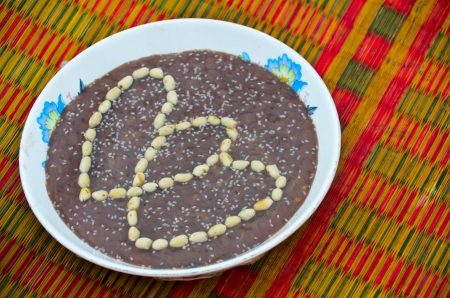 Treditional Thai dessert in wedding ceremonyの写真素材