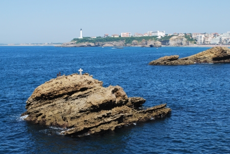 Coast of Biarritz, Aquitaine, Franceの写真素材