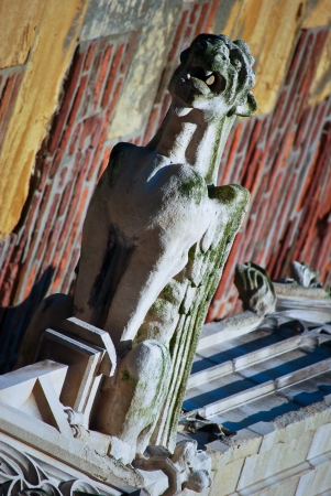 Stone gargoyle on the roofのeditorial素材
