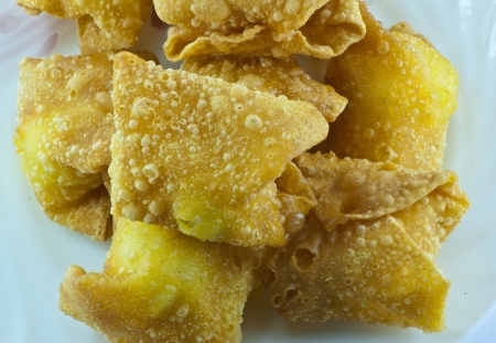 The Chinese food, fried dumplingの写真素材