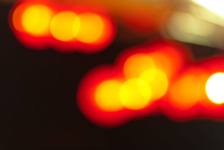 Orenge light bokehの写真素材