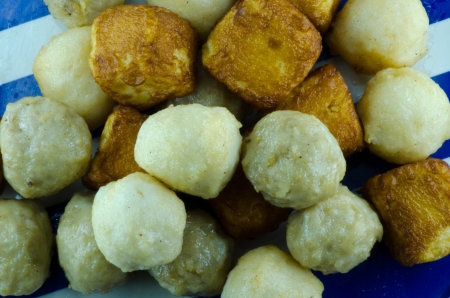 Varity meat balls close upの写真素材