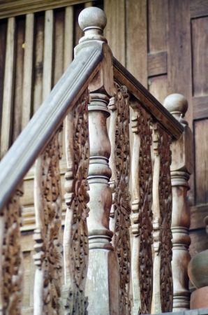 Simple Thai wooden artの写真素材