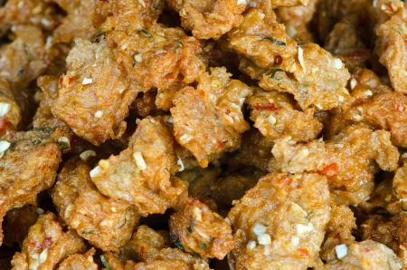 Fried fish patty or  Tod Mun  , the favorite Thai native food の写真素材