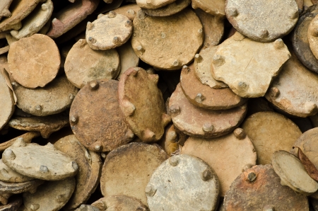 clay pottery textureの写真素材