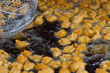 Fried fish patty or "Tod Mun" , the favorite Thai native food.の写真素材