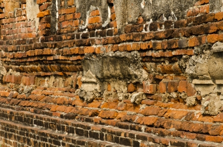 Old brick wall textureの写真素材