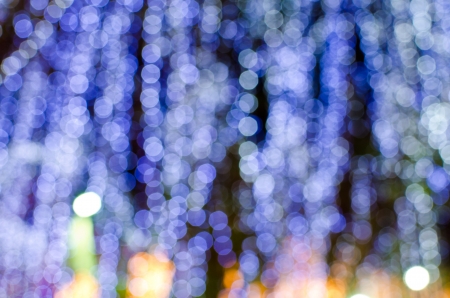 The blue light bokehの写真素材