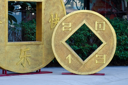 Chinese Decoration - Money Coinの写真素材