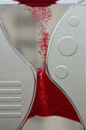 Red micro particle moving